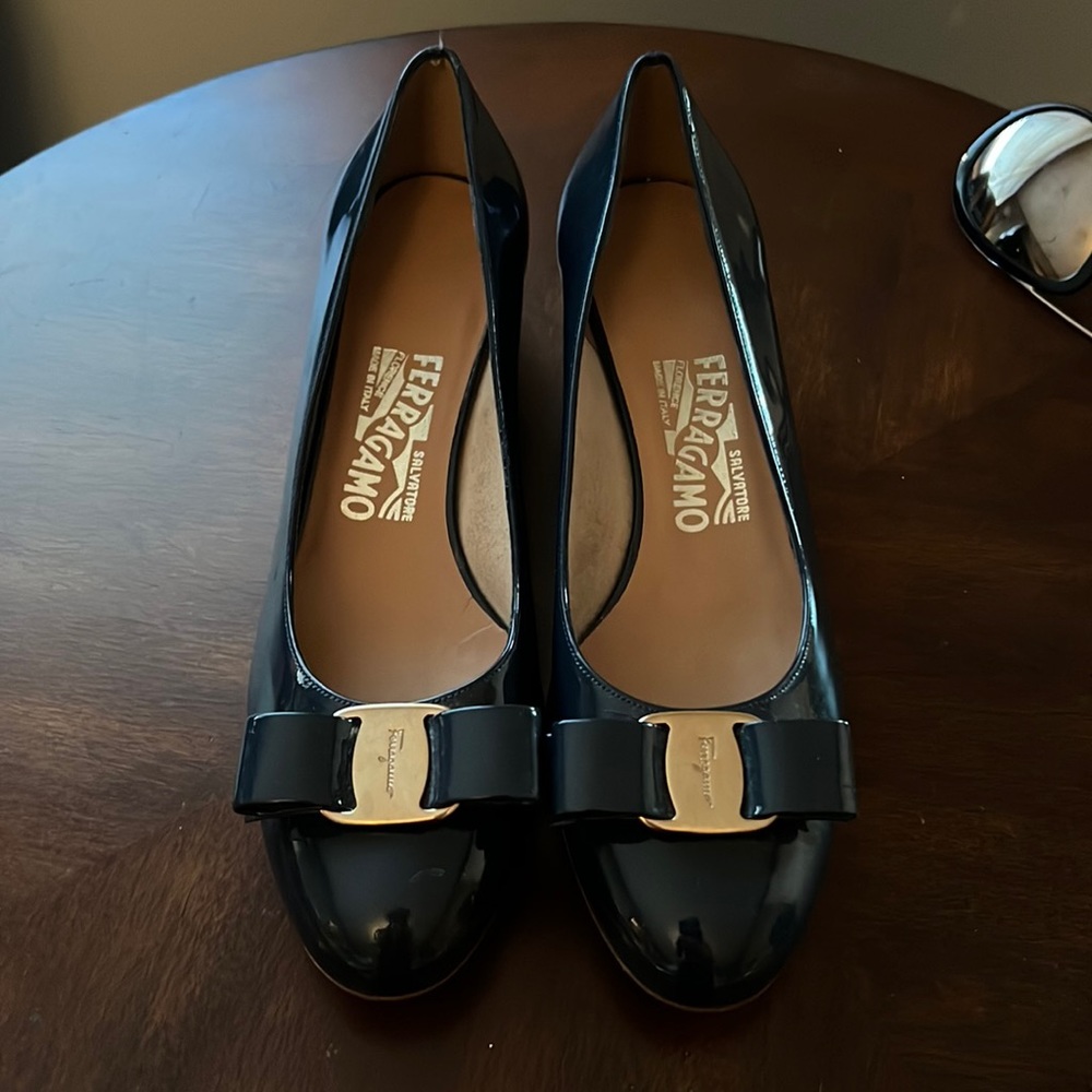 No box! Never worn. Navy blue. Retails for $850.